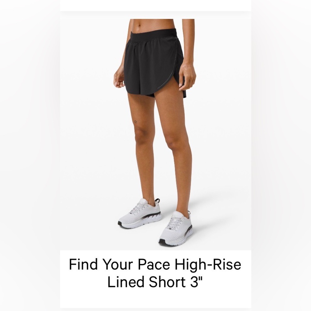 lululemon athletica Find Your Pace High-Rise Lined Short - Black